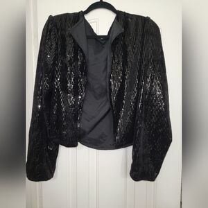 Black Sequin Women's Jacket